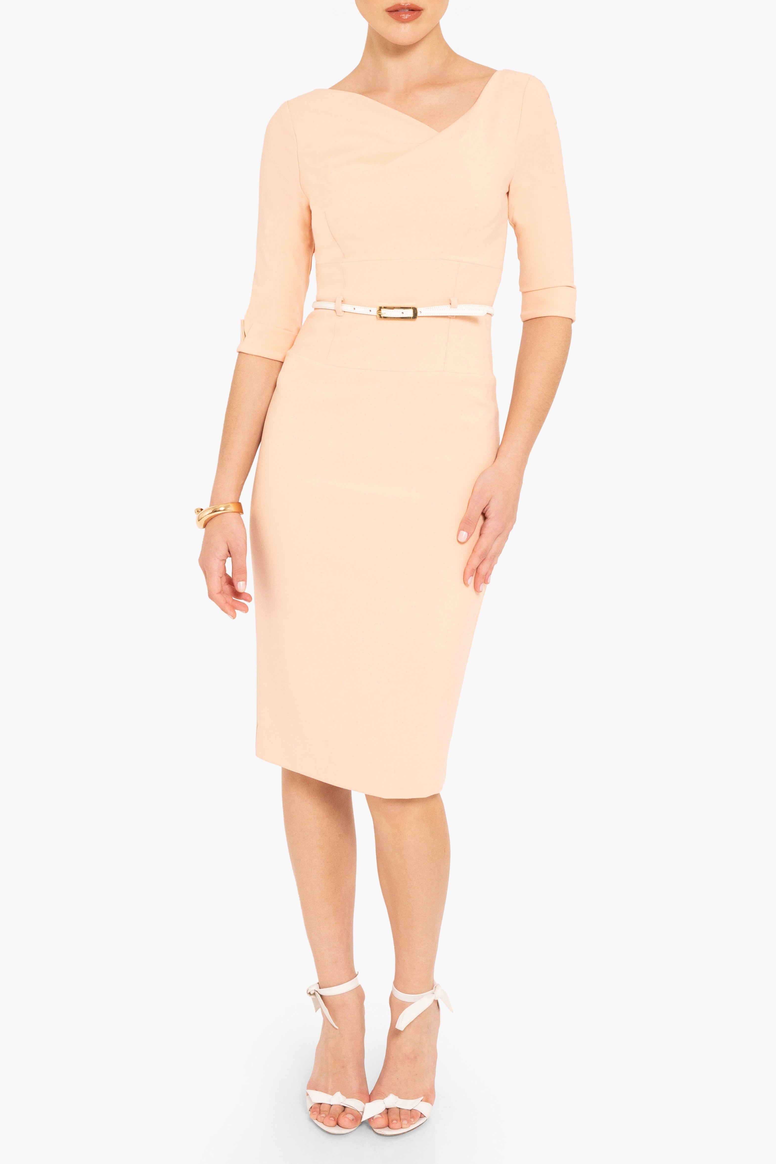 3/4 Sleeve Jackie O Sheath Dress