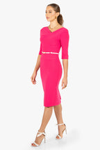 3/4 Sleeve Jackie O Sheath Dress