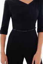 Classic 3/4 Sleeve Jackie O Jumpsuit