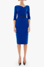 Classic 3/4 Sleeve Jackie O Sheath Dress