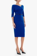 Classic 3/4 Sleeve Jackie O Sheath Dress