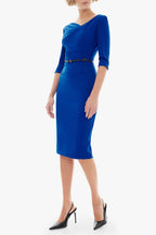 Classic 3/4 Sleeve Jackie O Sheath Dress