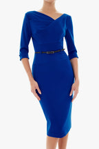 Classic 3/4 Sleeve Jackie O Sheath Dress
