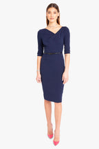 Classic 3/4 Sleeve Jackie O Sheath Dress