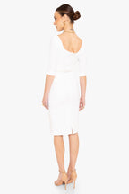 Classic 3/4 Sleeve Jackie O Sheath Dress