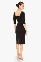 Classic 3/4 Sleeve Jackie O Sheath Dress
