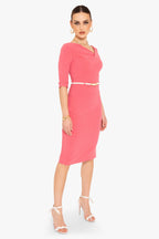 3/4 Sleeve Jackie O Sheath Dress