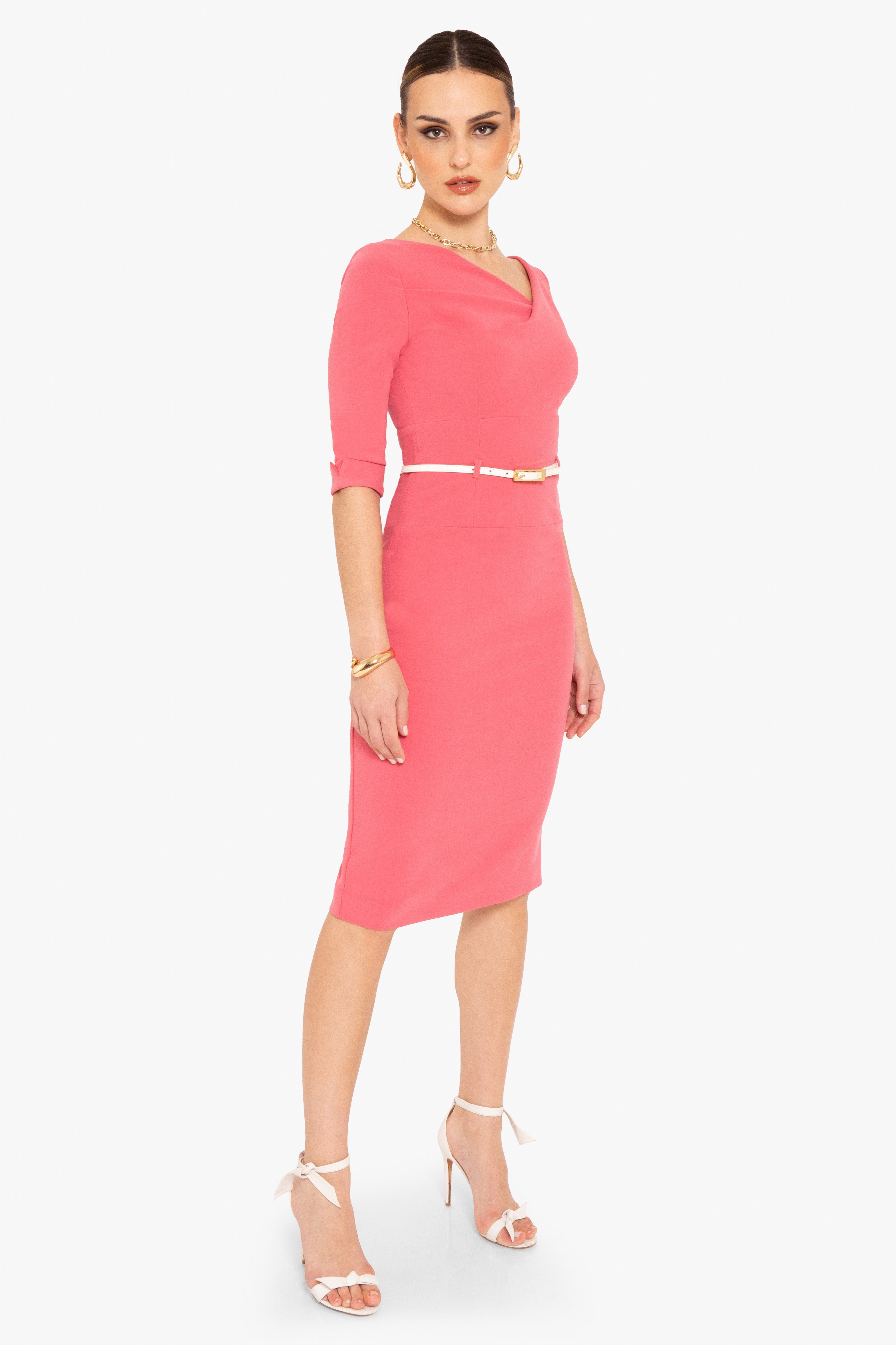 3/4 Sleeve Jackie O Sheath Dress