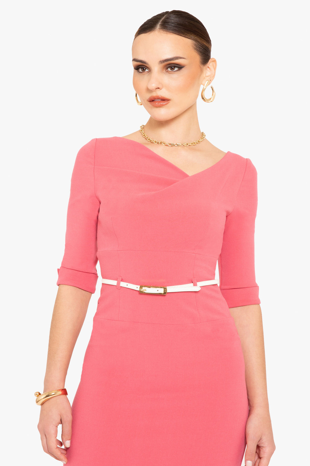 3/4 Sleeve Jackie O Sheath Dress
