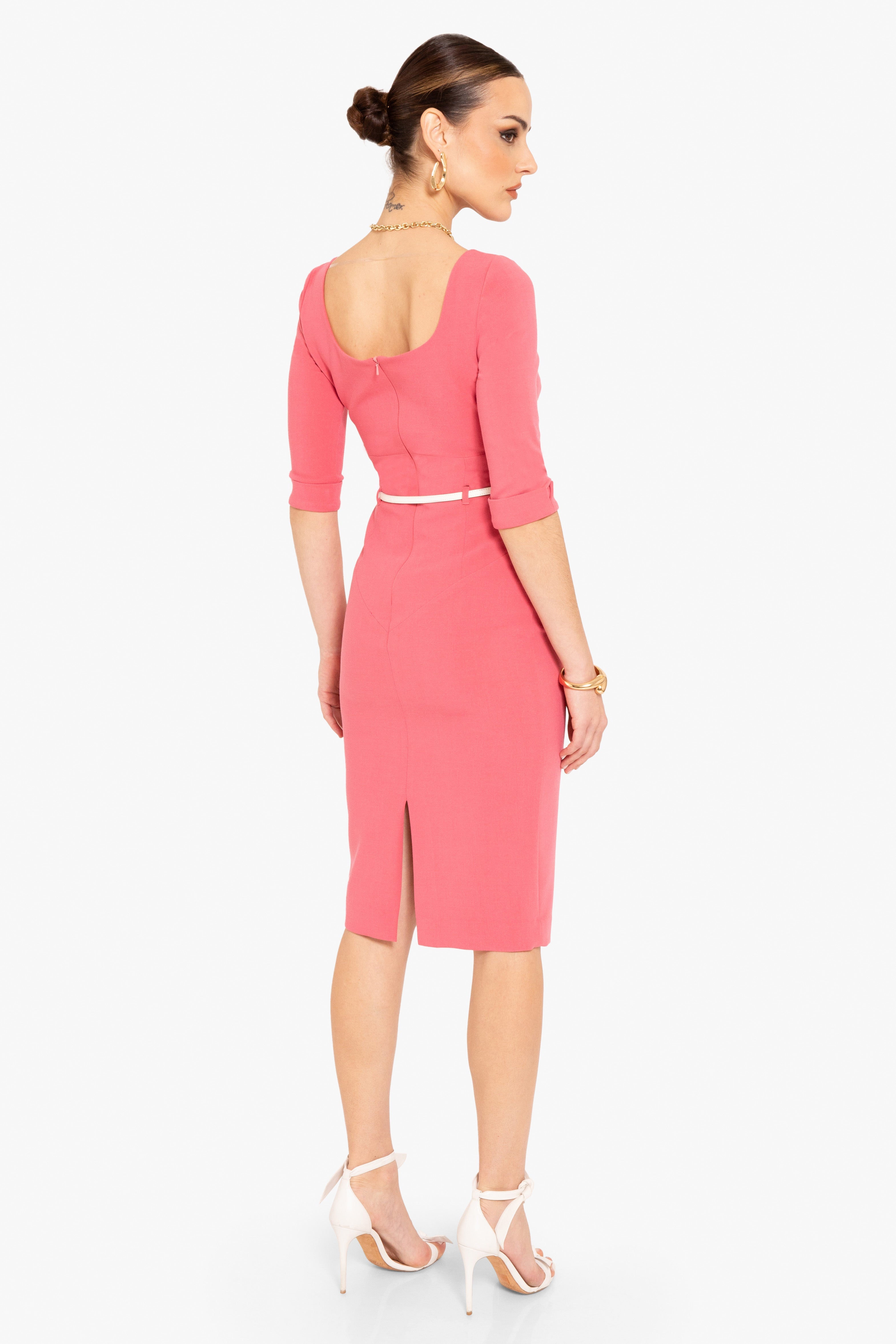 3/4 Sleeve Jackie O Sheath Dress