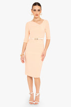 3/4 Sleeve Jackie O Sheath Dress