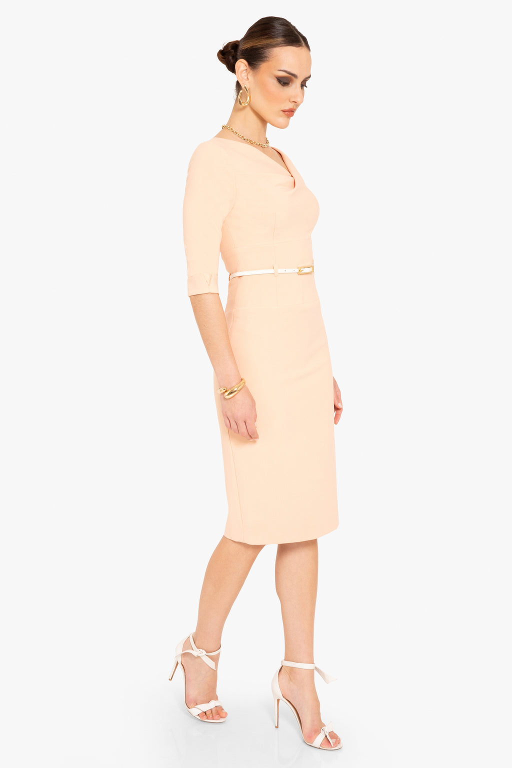 3/4 Sleeve Jackie O Sheath Dress