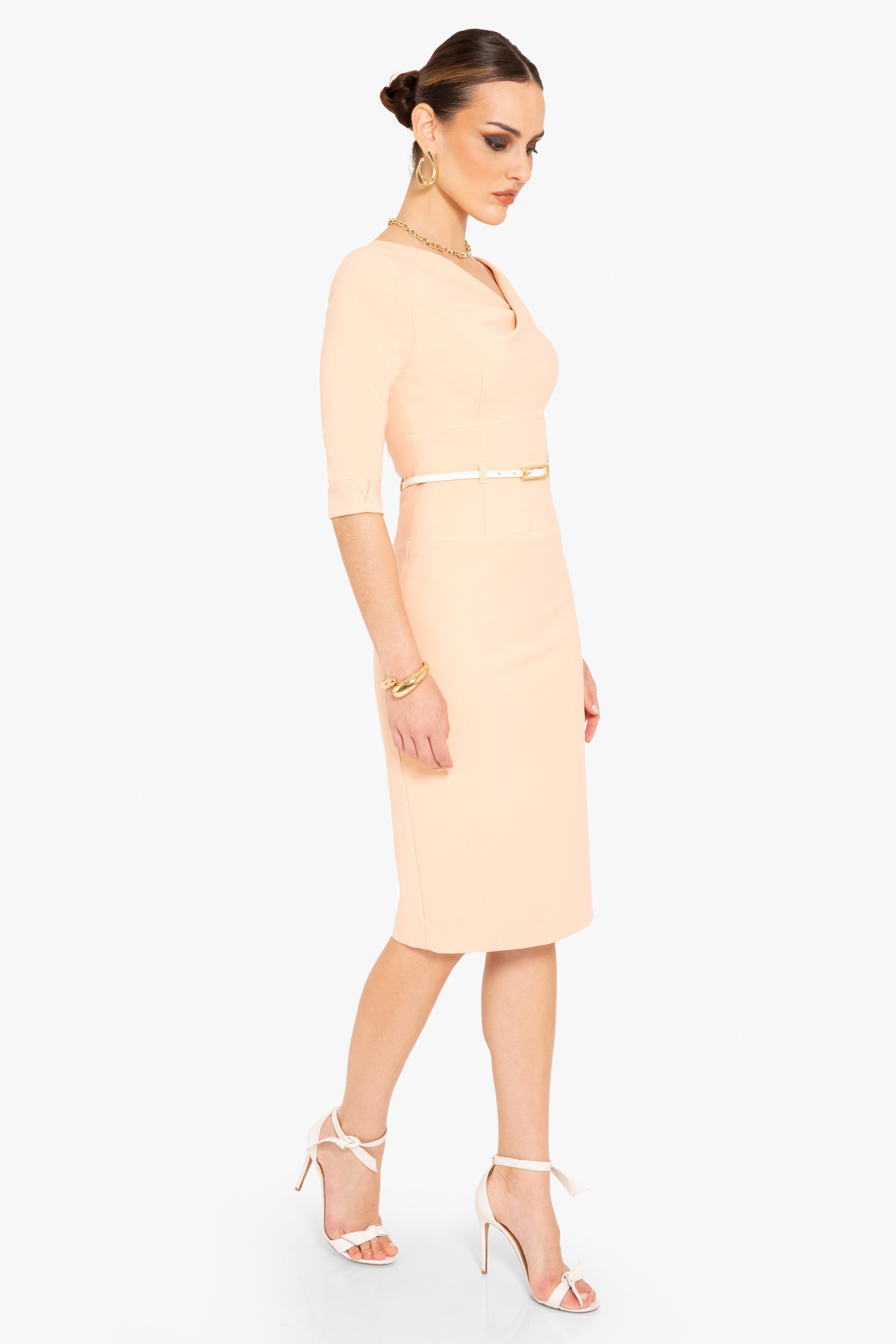 3/4 Sleeve Jackie O Sheath Dress