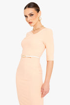 3/4 Sleeve Jackie O Sheath Dress
