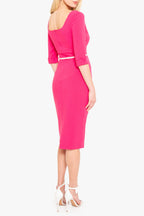 3/4 Sleeve Jackie O Sheath Dress