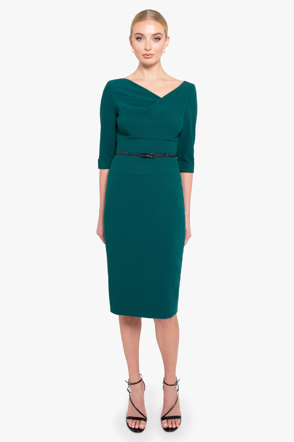3/4 Sleeve Jackie O Sheath Dress
