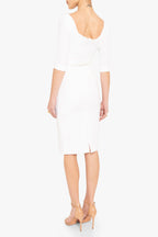 Classic 3/4 Sleeve Jackie O Sheath Dress