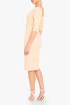 3/4 Sleeve Jackie O Sheath Dress