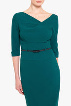 3/4 Sleeve Jackie O Sheath Dress