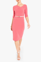 3/4 Sleeve Jackie O Sheath Dress