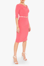 3/4 Sleeve Jackie O Sheath Dress