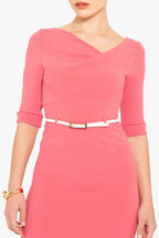 3/4 Sleeve Jackie O Sheath Dress