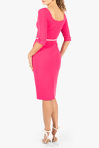 3/4 Sleeve Jackie O Sheath Dress