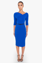 Classic 3/4 Sleeve Jackie O Sheath Dress
