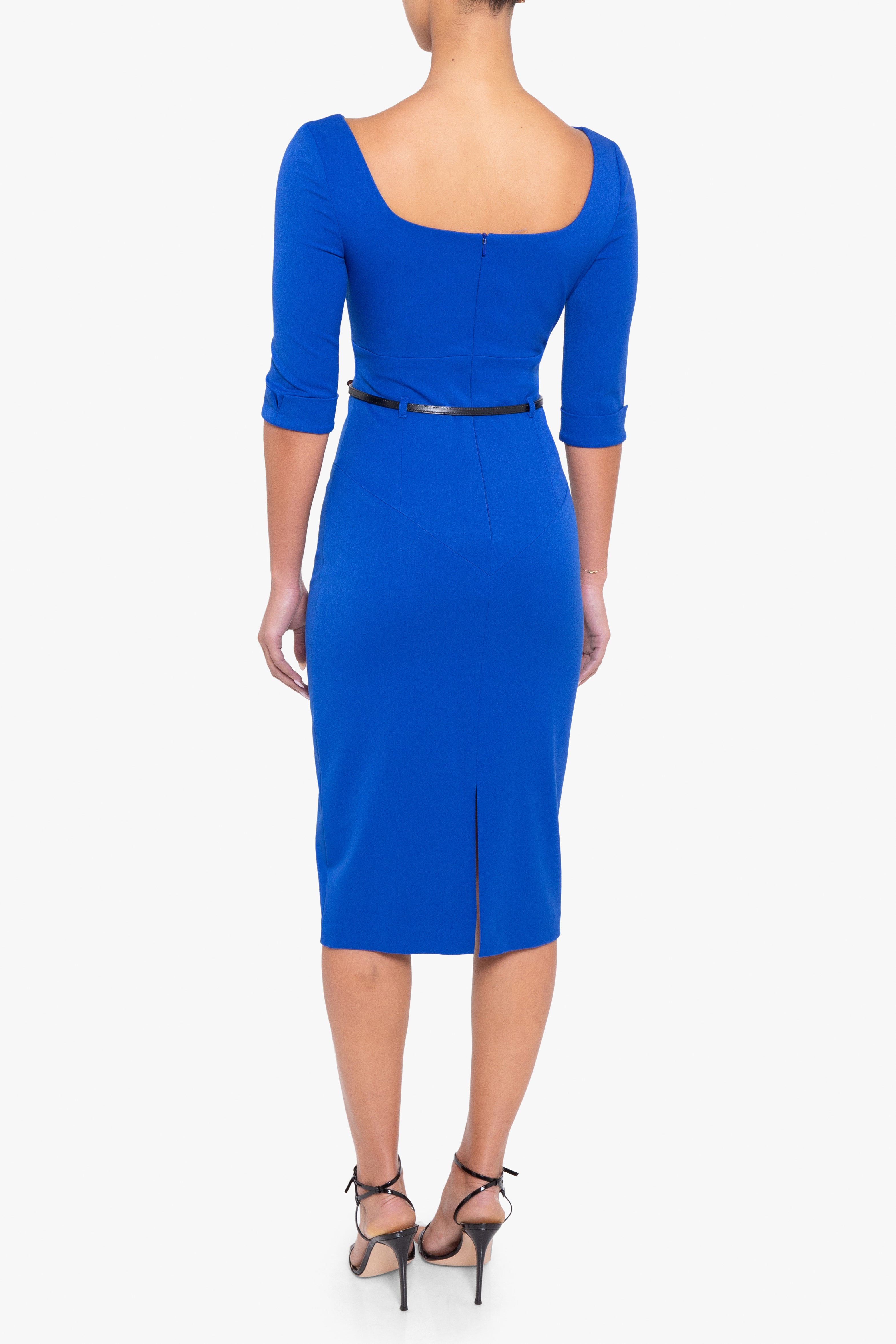 Classic 3/4 Sleeve Jackie O Sheath Dress