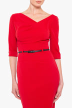 Classic 3/4 Sleeve Jackie O Sheath Dress
