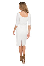 Classic 3/4 Sleeve Jackie O Sheath Dress