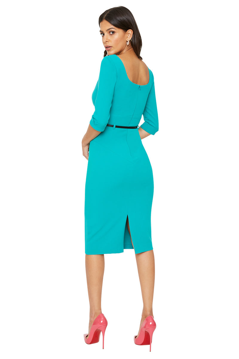 3/4 Sleeve Jackie O Sheath Dress