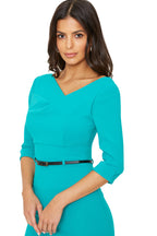 3/4 Sleeve Jackie O Sheath Dress