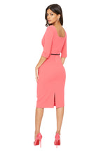 3/4 Sleeve Jackie O Sheath Dress