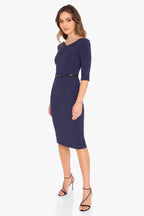 3/4 Sleeve Jackie O Sheath Dress