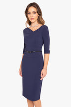 3/4 Sleeve Jackie O Sheath Dress