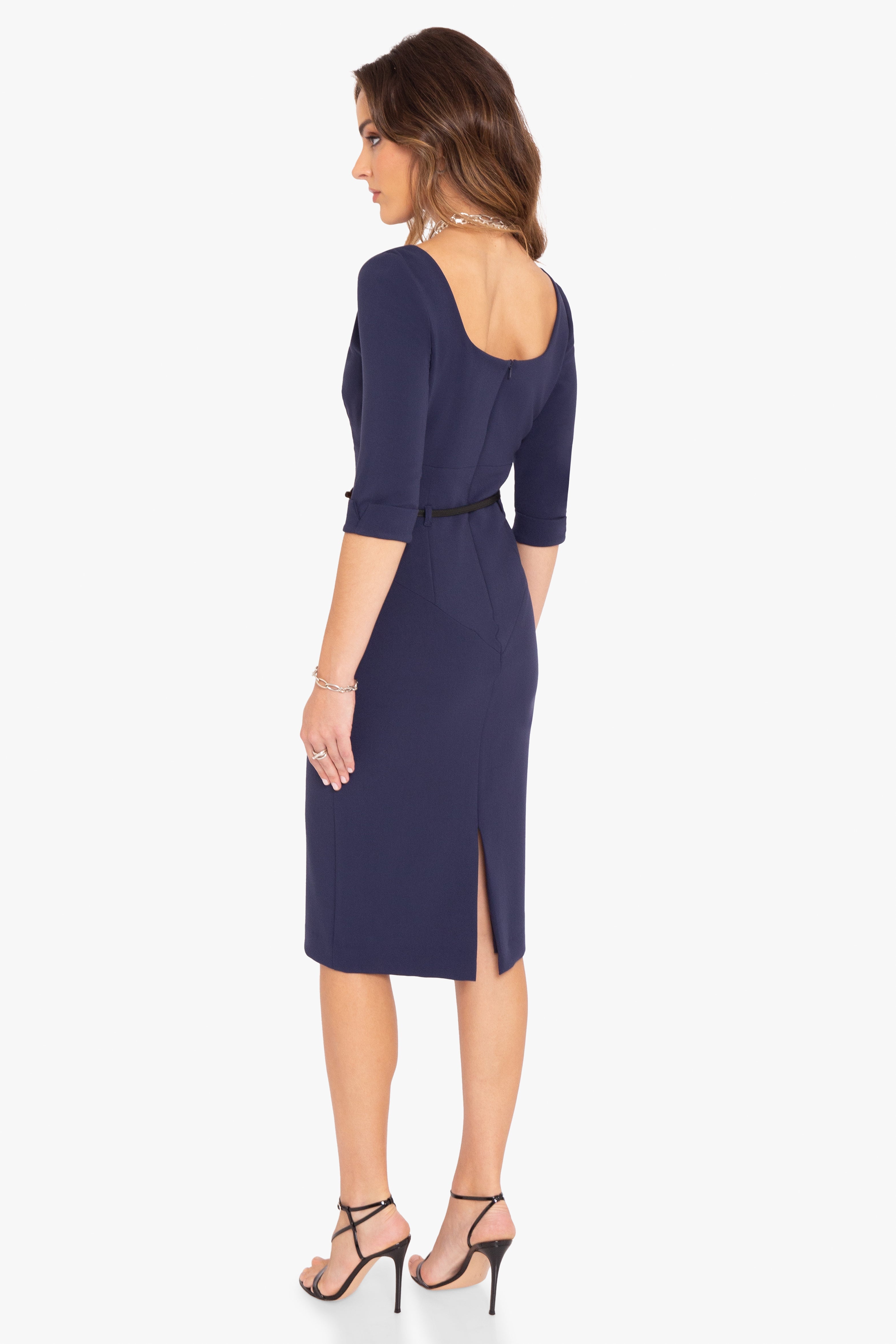 3/4 Sleeve Jackie O Sheath Dress