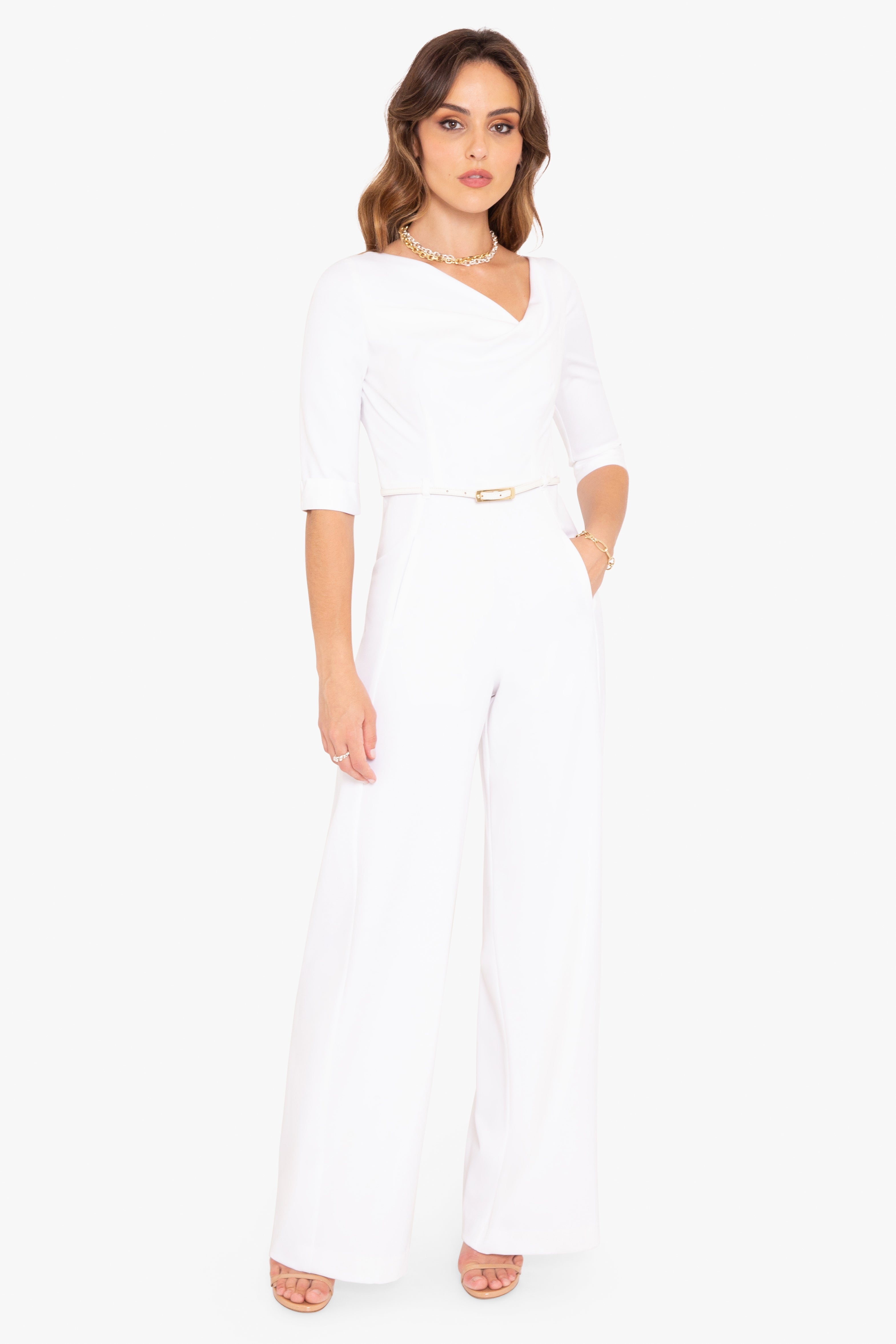 Classic 3/4 Sleeve Jackie O Jumpsuit