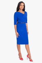 Classic 3/4 Sleeve Jackie O Sheath Dress
