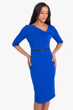 Classic 3/4 Sleeve Jackie O Sheath Dress